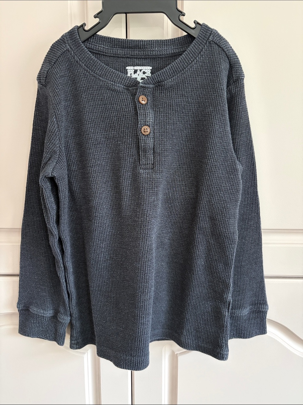 The Children's Place Henley Long Sleeve Dark Grey Sweater 5T